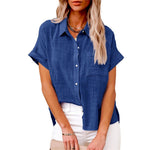 Leonie Lightweight Short-Sleeve Chest-Pocket Shirt