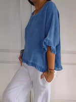 Elisabeth Lightweight Ruffle Blouse