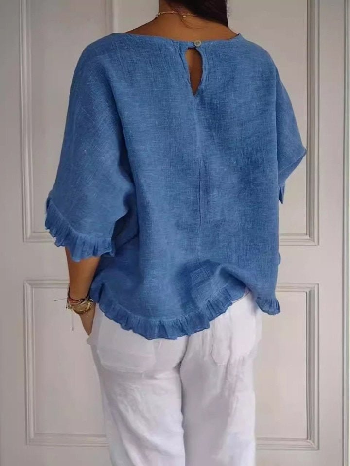 Elisabeth Lightweight Ruffle Blouse