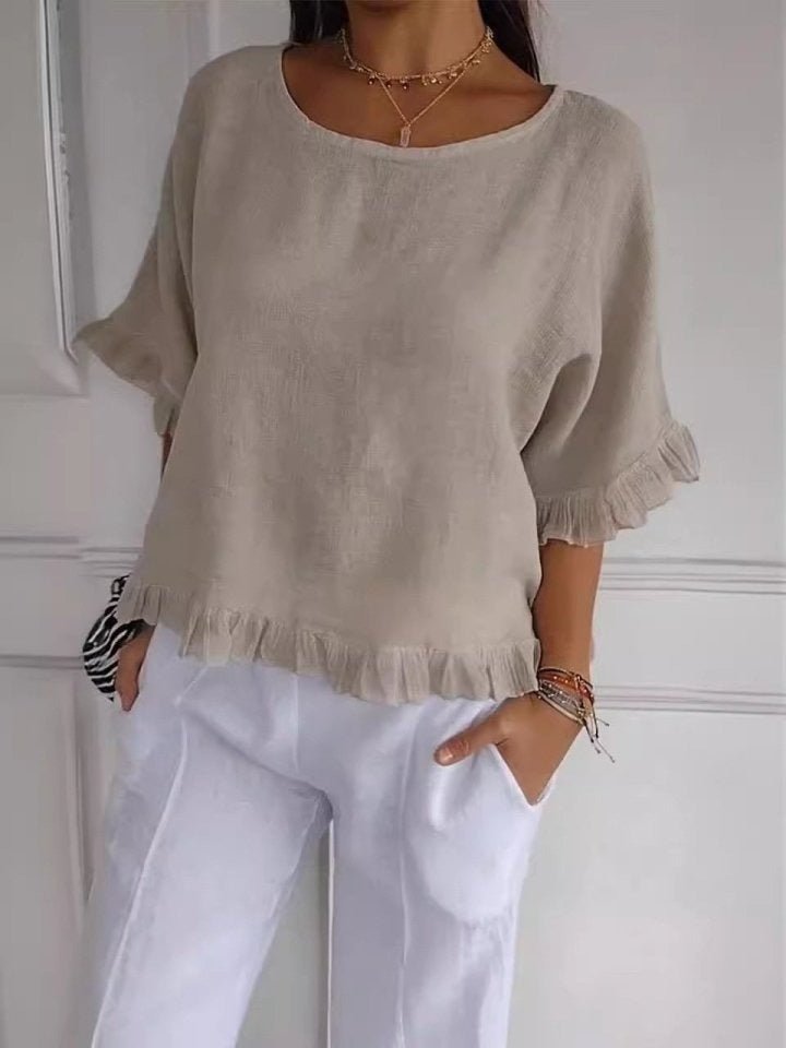 Elisabeth Lightweight Ruffle Blouse