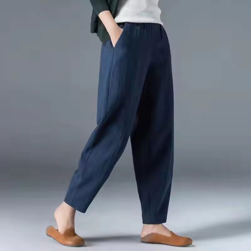 Leonie Lightweight Summer Relaxed-Fit Ankle-Length Pants