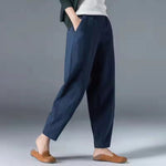 Leonie Lightweight Summer Relaxed-Fit Ankle-Length Pants