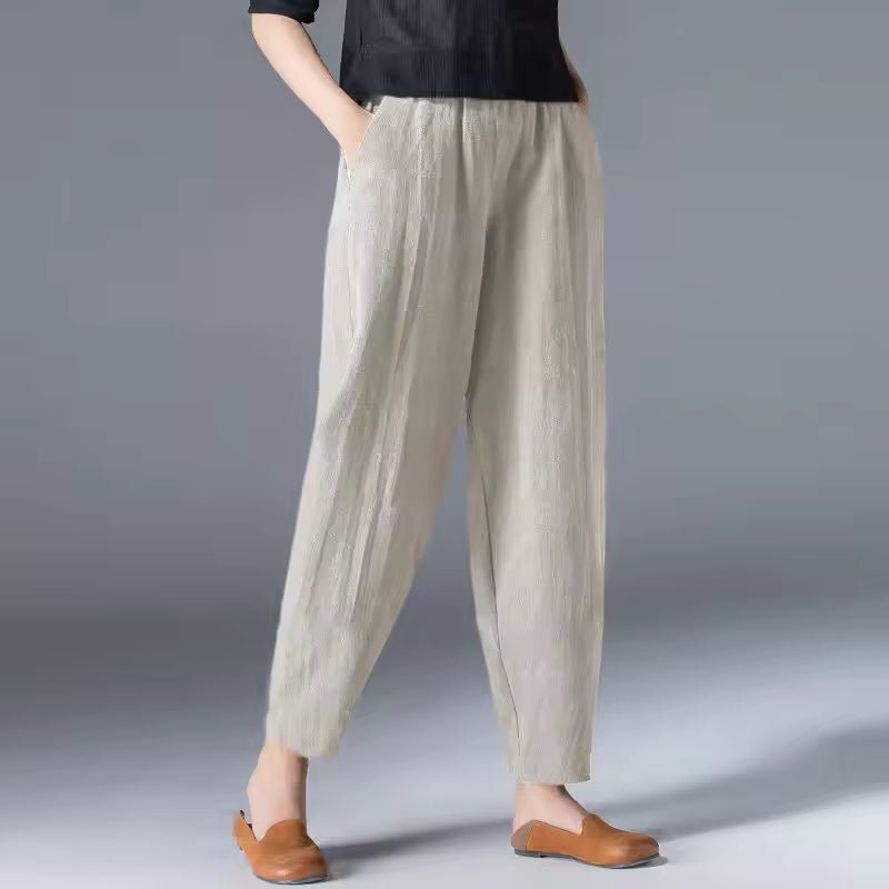 Leonie Lightweight Summer Relaxed-Fit Ankle-Length Pants