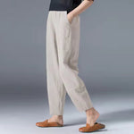 Leonie Lightweight Summer Relaxed-Fit Ankle-Length Pants