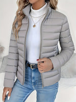 Sophie Quilted Stand Collar Coat
