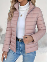 Sophie Quilted Stand Collar Coat