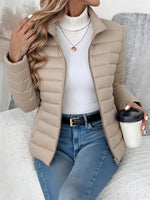 Sophie Quilted Stand Collar Coat