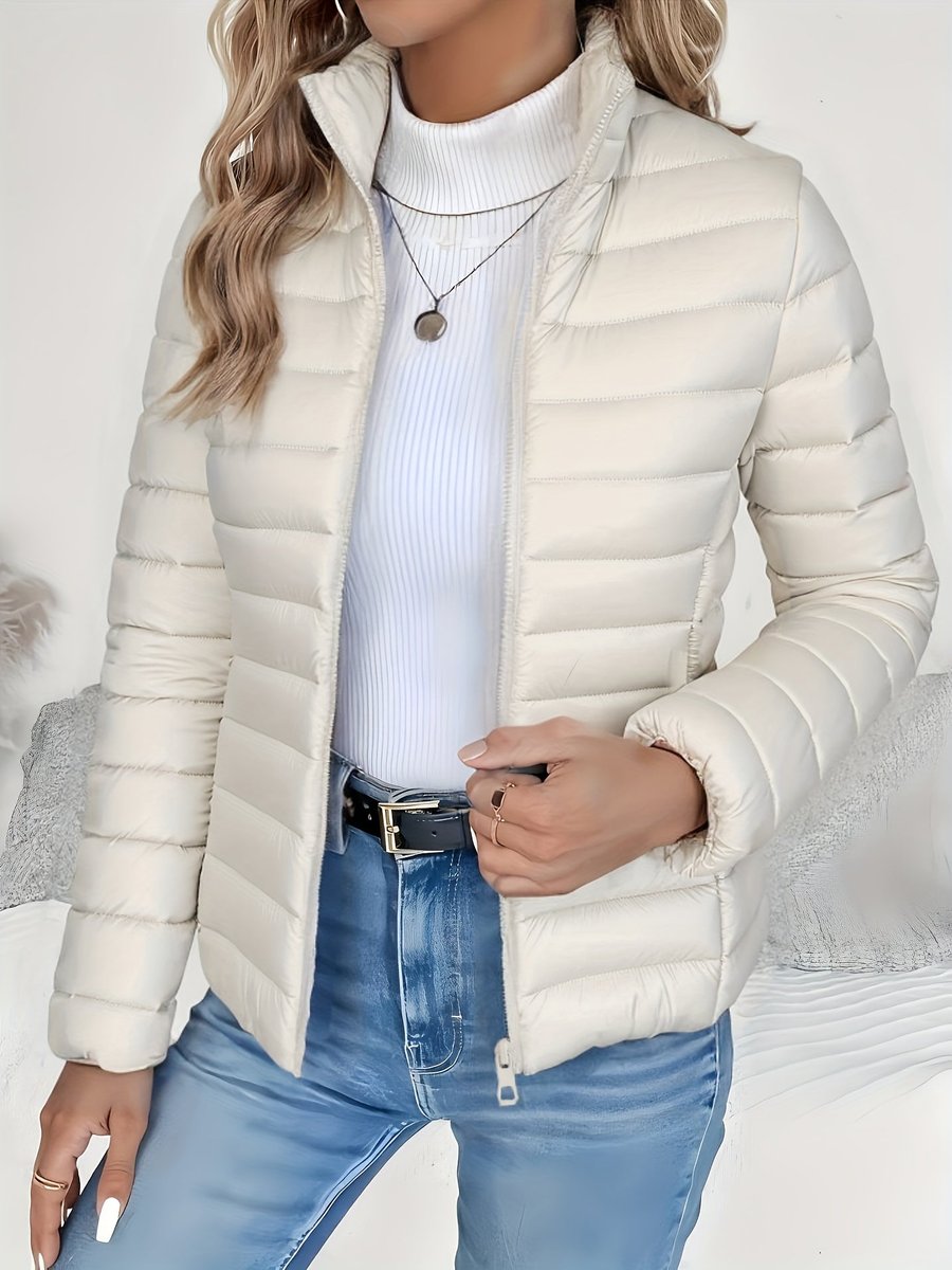 Sophie Quilted Stand Collar Coat