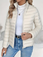 Sophie Quilted Stand Collar Coat