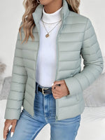 Sophie Quilted Stand Collar Coat