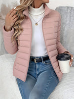 Sophie Quilted Stand Collar Coat