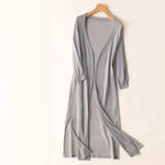 Luisa Lightweight Long V-Neck Knit Cardigan