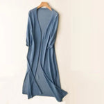 Luisa Lightweight Long V-Neck Knit Cardigan
