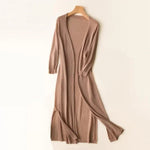 Luisa Lightweight Long V-Neck Knit Cardigan
