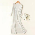 Luisa Lightweight Long V-Neck Knit Cardigan
