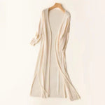 Luisa Lightweight Long V-Neck Knit Cardigan