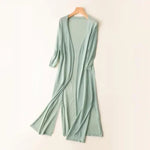Luisa Lightweight Long V-Neck Knit Cardigan