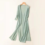 Luisa Lightweight Long V-Neck Knit Cardigan