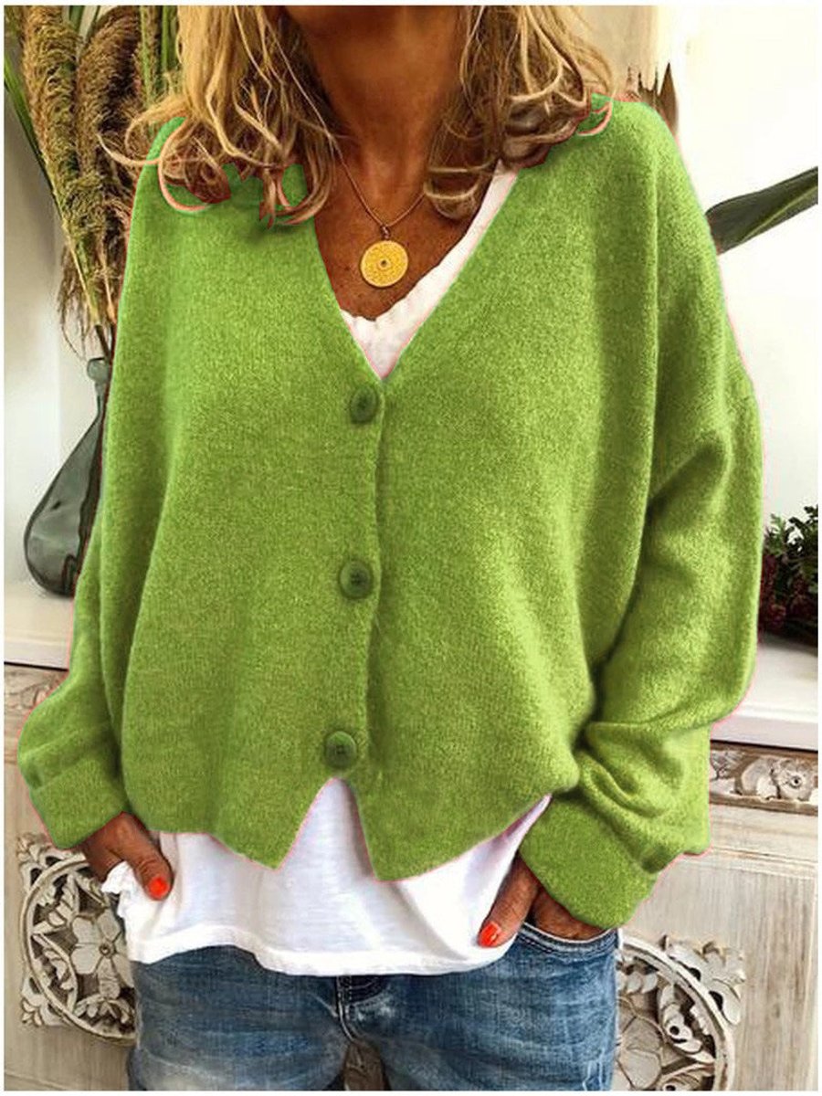 Frieda Lightweight Oversized Button Cardigan