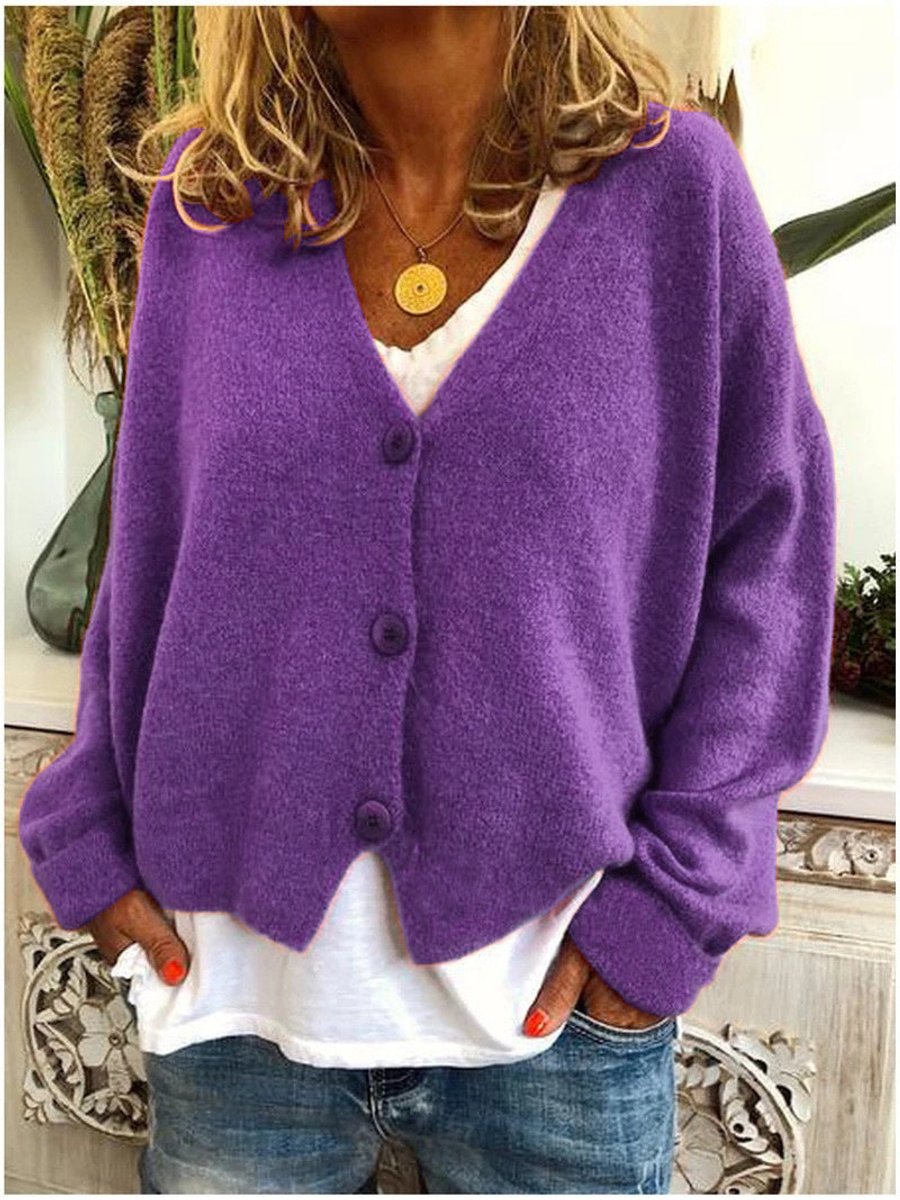 Frieda Lightweight Oversized Button Cardigan