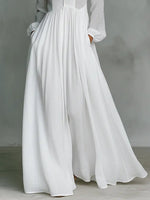Nora Linen-Cotton Stand Collar Button-Front Maxi Dress