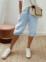 Leonie Drawstring Linen Bermuda Shorts