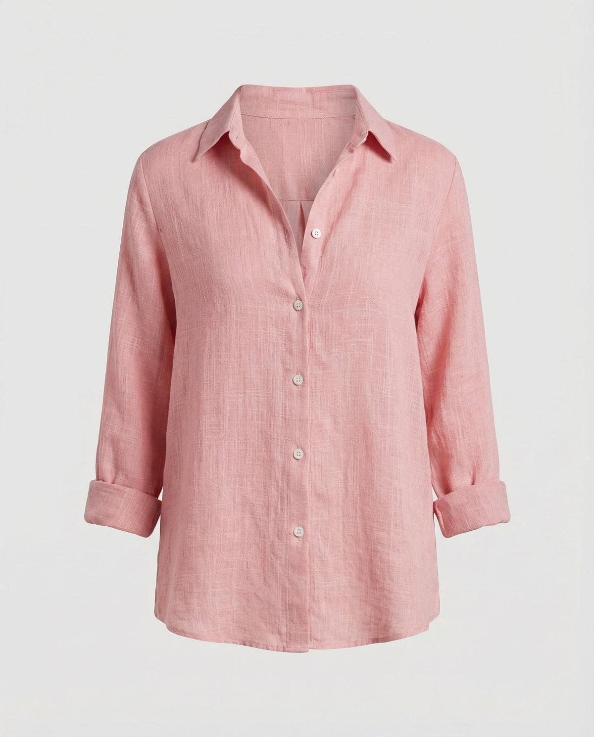 Katharina Three-Quarter Sleeve Linen Blouse