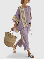 Johanna Linen-Blend Oversized Two-Piece Set