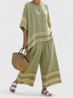 Johanna Linen-Blend Oversized Two-Piece Set