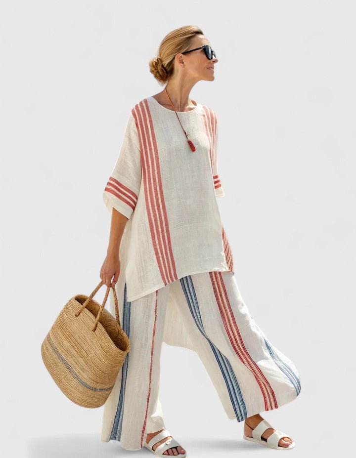 Johanna Linen-Blend Oversized Two-Piece Set