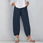 Emilia Linen Blend Wide-Leg Pants