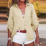 Emilia Oversized Linen Long-Sleeve Shirt