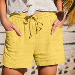 Elisabeth Relaxed Linen Shorts with Drawstring and Side Pockets