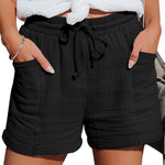 Elisabeth Relaxed Linen Shorts with Drawstring and Side Pockets