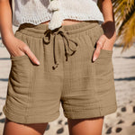 Elisabeth Relaxed Linen Shorts with Drawstring and Side Pockets