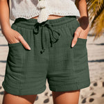 Elisabeth Relaxed Linen Shorts with Drawstring and Side Pockets