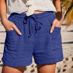 Elisabeth Relaxed Linen Shorts with Drawstring and Side Pockets