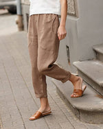 Johanna Linen-Cotton Relaxed-Fit Harem Pants