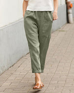 Johanna Linen-Cotton Relaxed-Fit Harem Pants