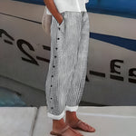 Hannah Striped Linen Relaxed-Fit Pants