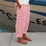 Hannah Striped Linen Relaxed-Fit Pants