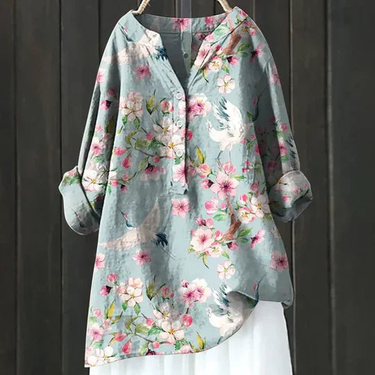 Clara Relaxed Floral Tunic Blouse