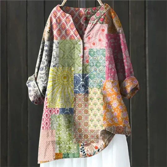 Clara Relaxed Floral Tunic Blouse