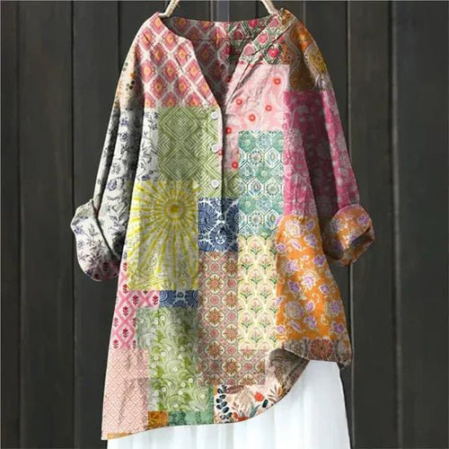Clara Relaxed Floral Tunic Blouse