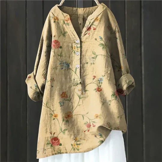 Clara Relaxed Floral Tunic Blouse
