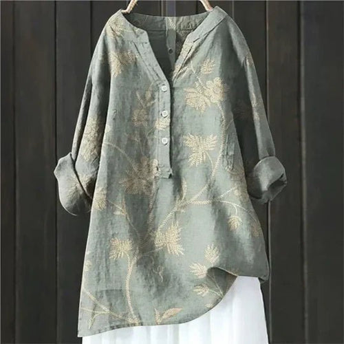 Clara Relaxed Floral Tunic Blouse
