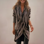 Leonie Relaxed V-Neck Tunic in Abstract Print