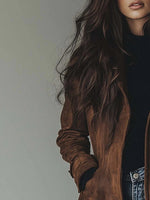Luisa Longline Double-Breasted Tailored Trench Coat