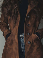 Luisa Longline Double-Breasted Tailored Trench Coat