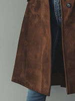 Luisa Longline Double-Breasted Tailored Trench Coat